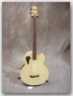 Tacoma Guitars, Thundercheif Fretless Bass, Color "Natural", Item # GTAC03 Tacoma Guitars, Thundercheif Fretless Bass, Color "Natural", Item # GTAC03